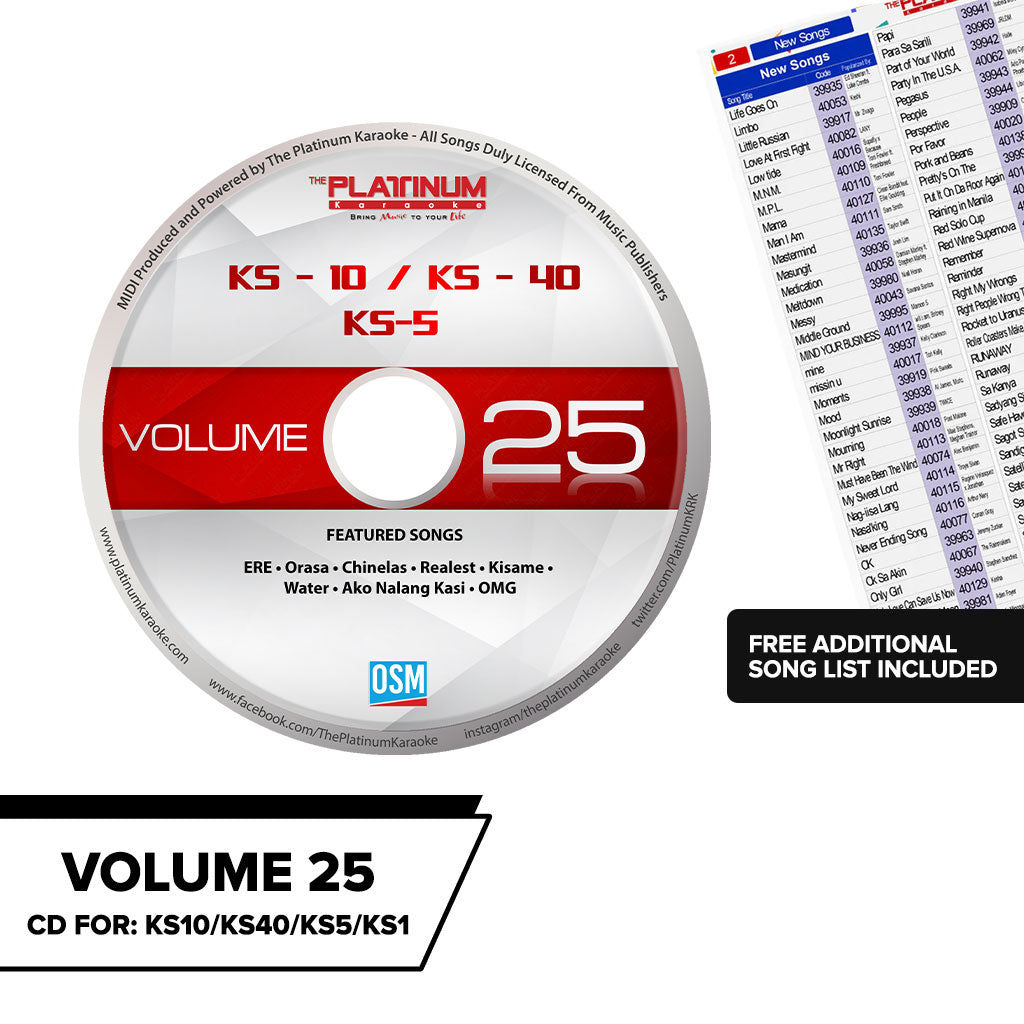 Volume 25 KS10/KS40/KS5/KS-1